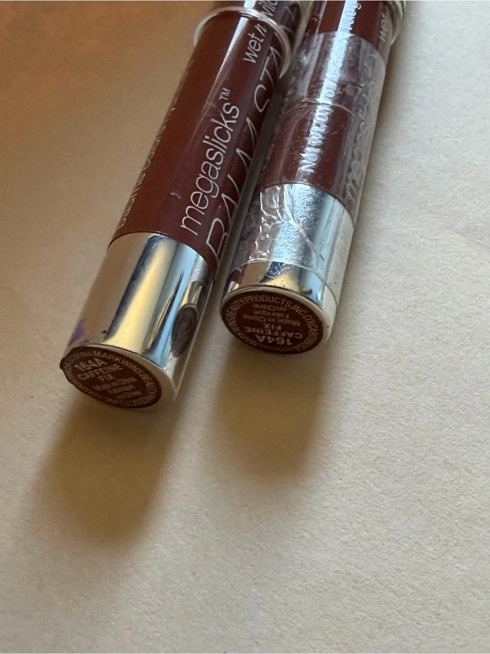 2 Wet N Wild MegaSlicks Lip Balm Stain 164A CAFFEINE FIX, lot of 2